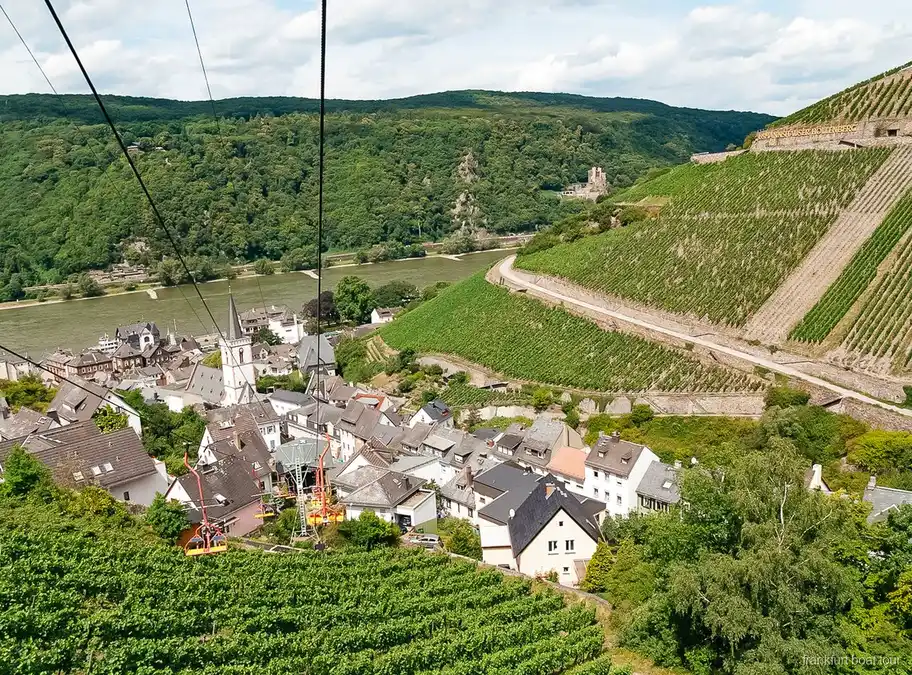 View over the Rhine Valley from the Niederwald Monument area