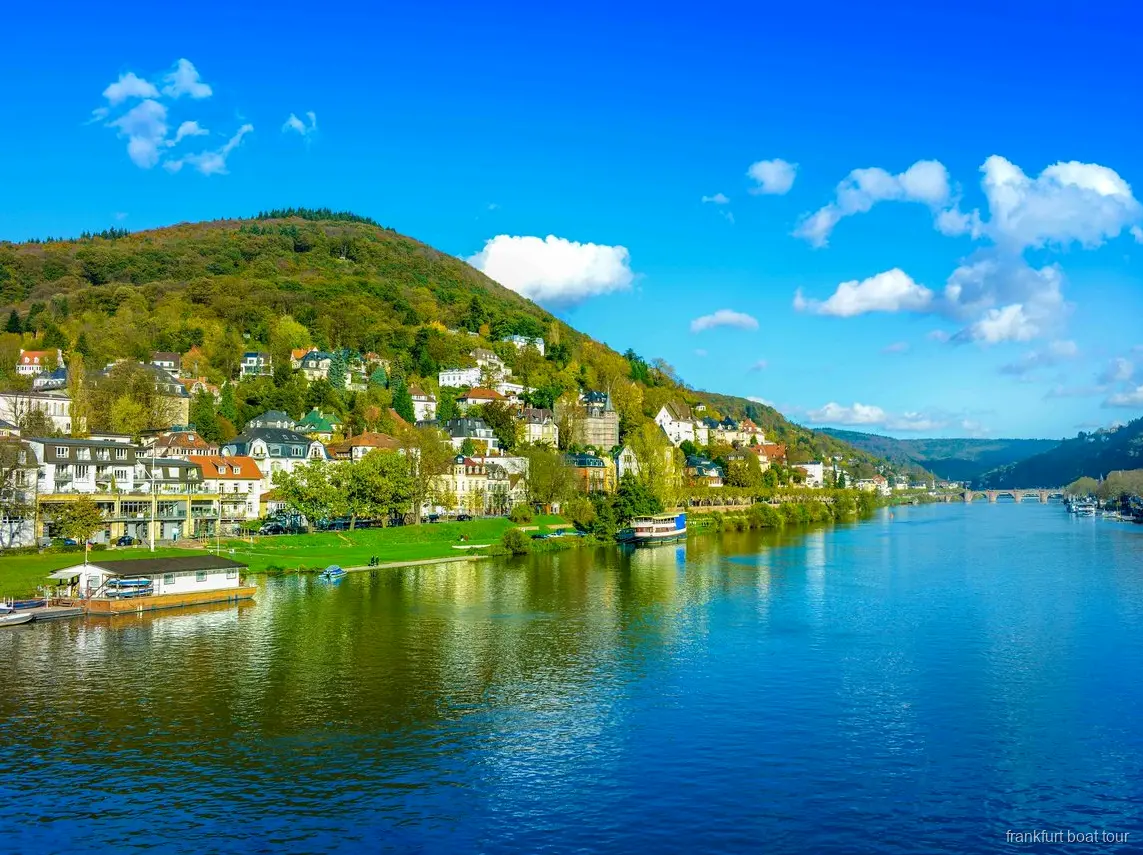 Mittelalterliche Burg in der Rheinschlucht beim Tagesausflug ab Frankfurt