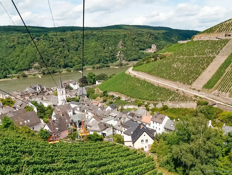 Blick über das Rheintal vom Niederwalddenkmal aus